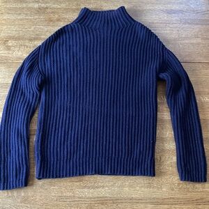Gap navy thick ribbed cotton sweater